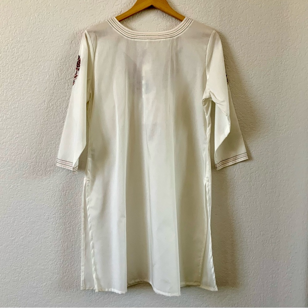 WH Women’s, 100% Cotton, Embroidered, Tunic, Kurta, Sz XXL - Picture 5 of 6